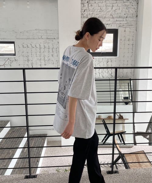 「Didot.showroom」 半袖Tシャツ FREE ヘザーグレー レディース_画像4
