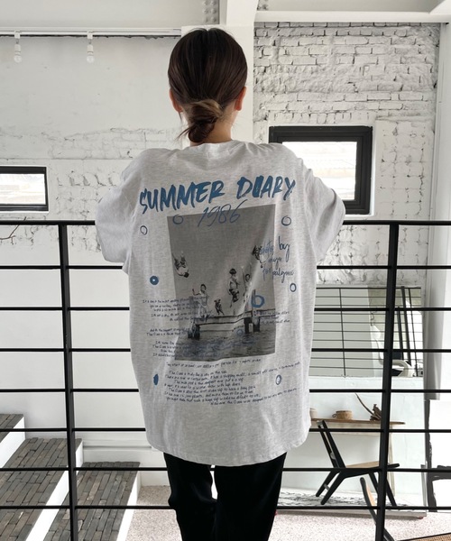 「Didot.showroom」 半袖Tシャツ FREE ヘザーグレー レディース_画像6