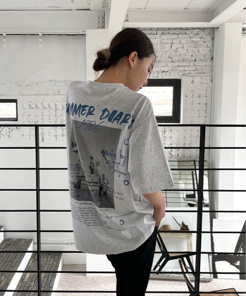 「Didot.showroom」 半袖Tシャツ FREE ヘザーグレー レディース_画像8