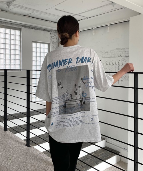 「Didot.showroom」 半袖Tシャツ FREE ヘザーグレー レディース_画像9
