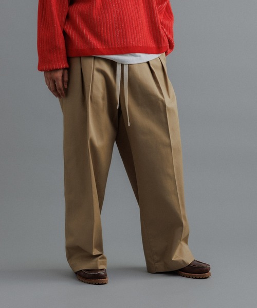 ADAM ET ROPE'（アダムエロペ） チノパン 「WEB限定」2タック ワイド