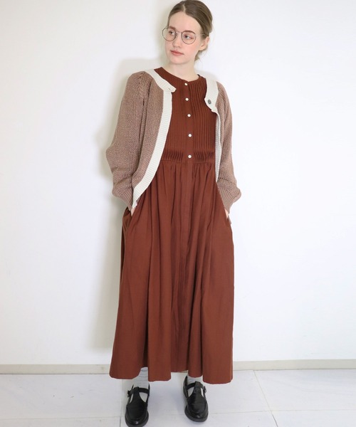 「haupia」 ニットカーディガン MEDIUM グリーン レディース_画像4