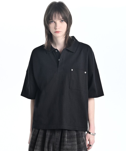 ADRER（アドラー） ポロシャツ Wide Cropped Cotton Polo / ワイド