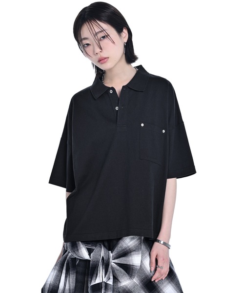 ADRER（アドラー） ポロシャツ Wide Cropped Cotton Polo / ワイド