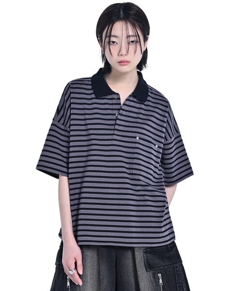 ADRER（アドラー） ポロシャツ Wide Cropped Cotton Polo / ワイド