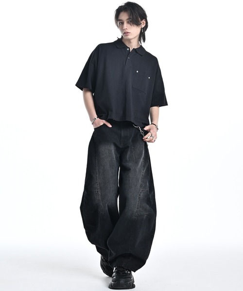 ADRER（アドラー） ポロシャツ Wide Cropped Cotton Polo / ワイド