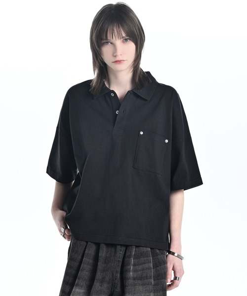 ADRER（アドラー） ポロシャツ Wide Cropped Cotton Polo / ワイド