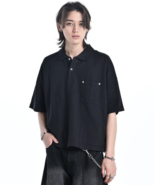 kolor ポロシャツ サイズ2 黒 Kolor ポロシャツ | ブラック | FARFETCH JP
