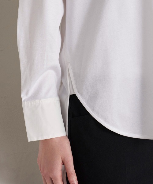 「la.f…」 長袖ブラウス 9号 ホワイト レディース_画像9