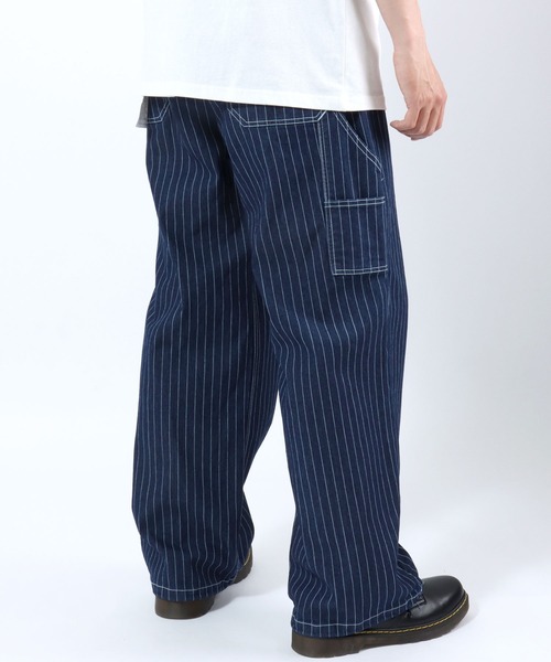 ワイドパンツ ジーンズ デニムワイドペインターパンツ/メンズ
