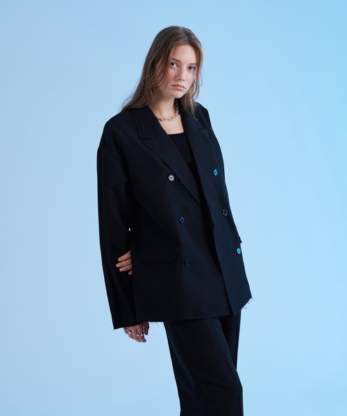 「selle glant」 テーラードジャケット SMALL ブラック メンズ_画像9