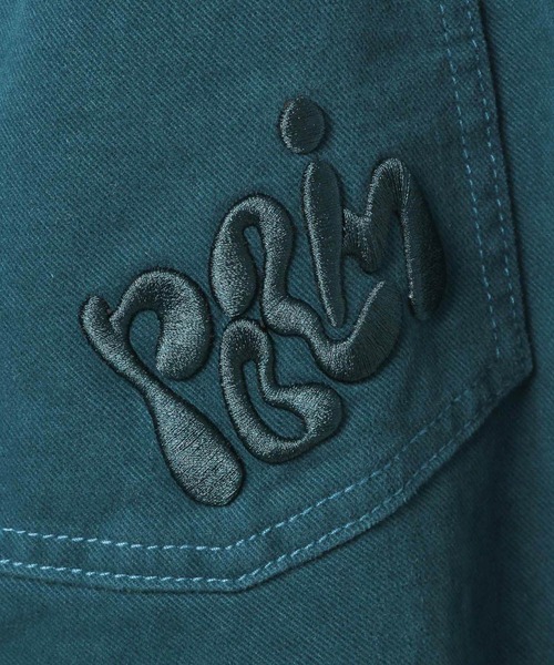 「PBLIM」 チノパンツ MEDIUM ブルーグリーン レディース_画像2