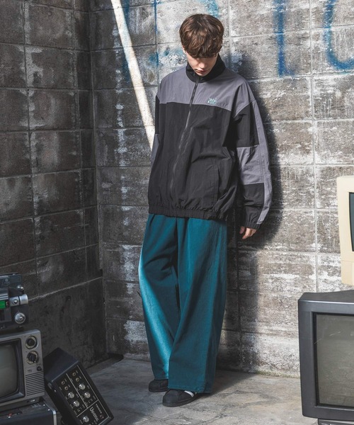 「PBLIM」 チノパンツ MEDIUM ブルーグリーン レディース_画像4