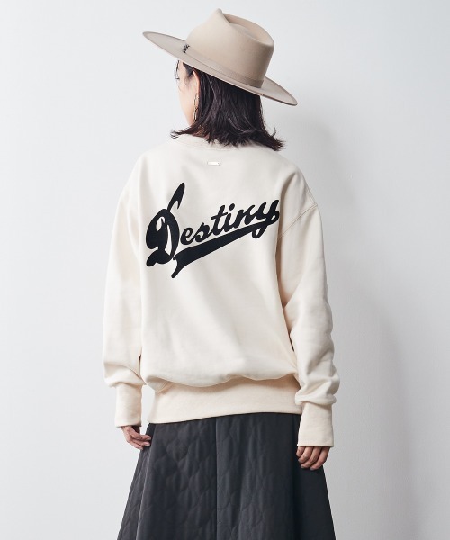 「CHIC STYLE」 「SMILELAND」スウェットカットソー 4L アイボリー レディース_画像3