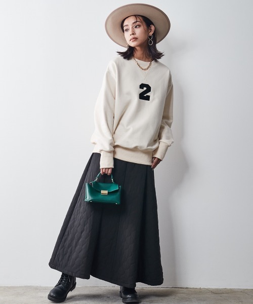 「CHIC STYLE」 「SMILELAND」スウェットカットソー 4L アイボリー レディース_画像4