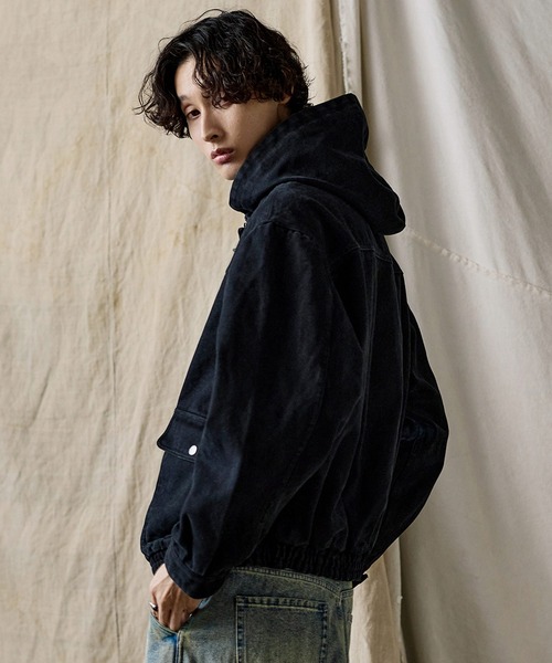 「Bleme」 ジップアップパーカー X-LARGE ブラック メンズ_画像6