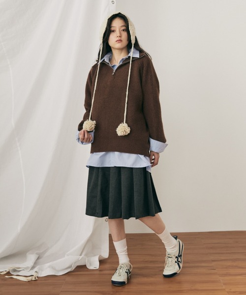 「MERLOT」 長袖ニット FREE ピンク レディース_画像2