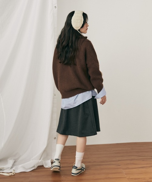 「MERLOT」 長袖ニット FREE ピンク レディース_画像3