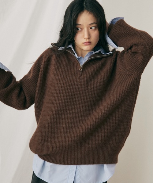 「MERLOT」 長袖ニット FREE ピンク レディース_画像5