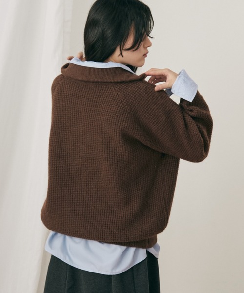 「MERLOT」 長袖ニット FREE ピンク レディース_画像7