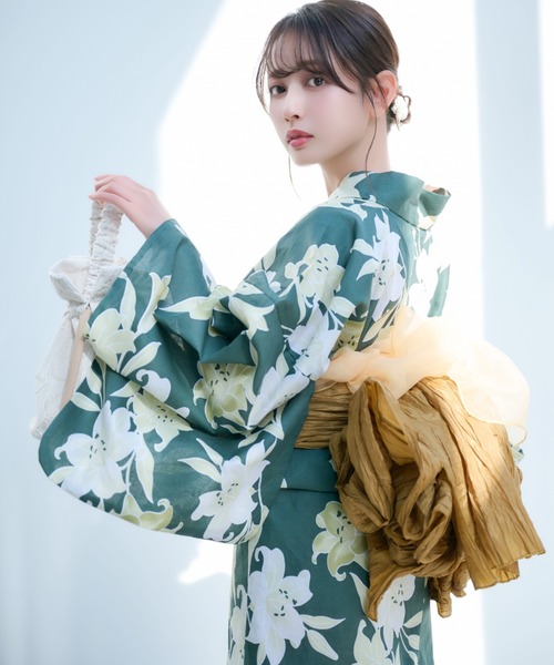 Ada. 浴衣 2点セット 「帯+浴衣」 浴衣 レトロライクで差をつけよう