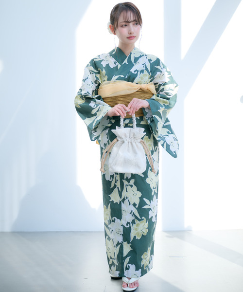 Ada. 浴衣 2点セット 「帯+浴衣」 浴衣 レトロライクで差をつけよう