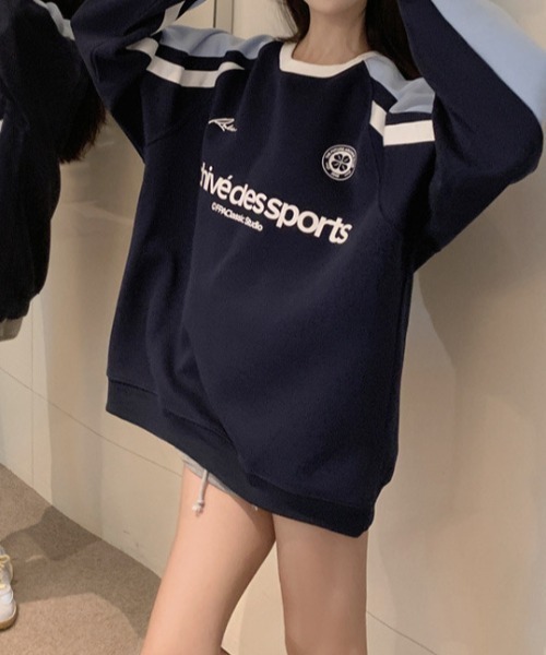 「SHEENA」 長袖カットソー M サックスブルー レディース_画像4