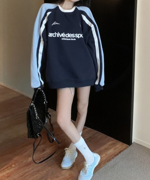 「SHEENA」 長袖カットソー M サックスブルー レディース_画像5