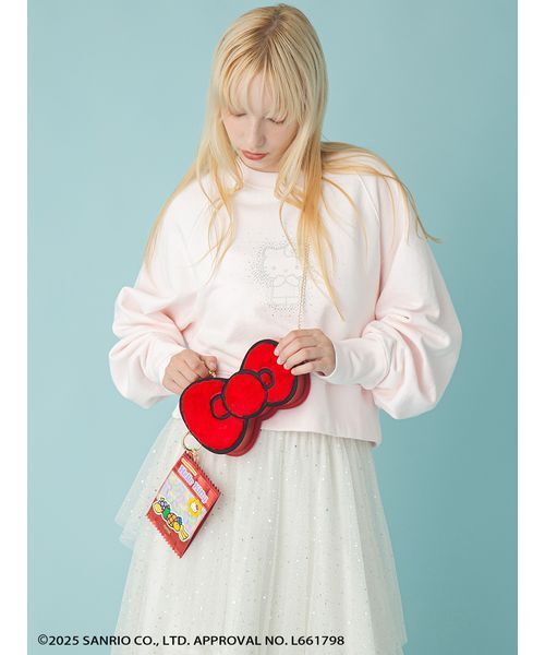 「FURFUR」 ショルダーバッグ「HELLO KITTYコラボ」 F レッド レディース_画像9
