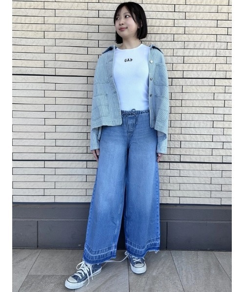 GAP（ギャップ） ワイドパンツ ジーンズ デニム デニムパンツ ミッド