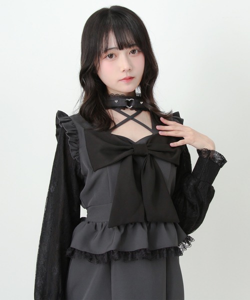 夢展望 ゴシック風レースフリルマーメイドレースアップロング