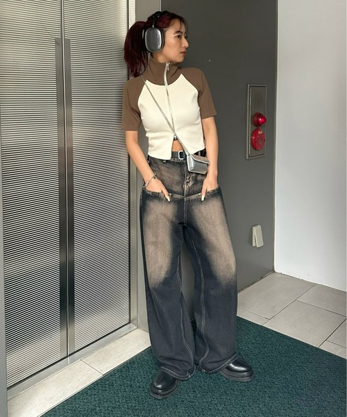 「WHO'S WHO gallery」 カーディガン FREE ネイビー レディース_画像3