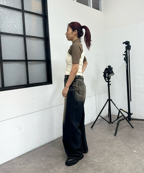 「WHO'S WHO gallery」 カーディガン FREE ネイビー レディース_画像8