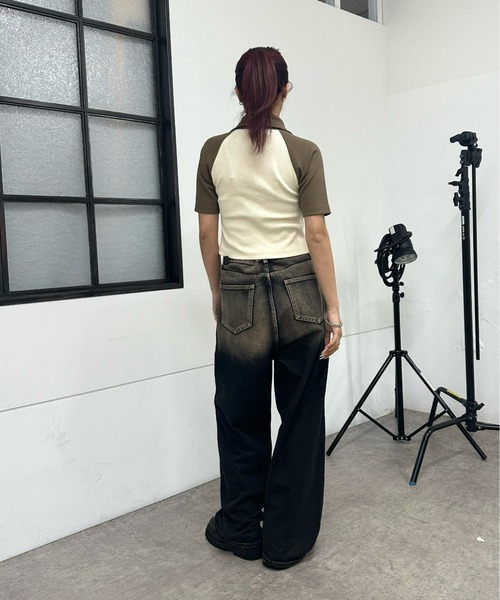 「WHO'S WHO gallery」 カーディガン FREE ネイビー レディース_画像9