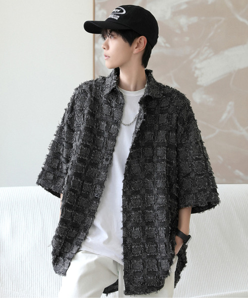「neos」 半袖シャツ X-LARGE ブラック メンズ_画像7