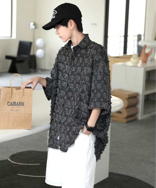 「neos」 半袖シャツ X-LARGE ブラック メンズ_画像9