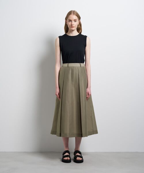 LANVIN en Bleu スカート シアーボックスプリーツスカート : ZOZOTOWN