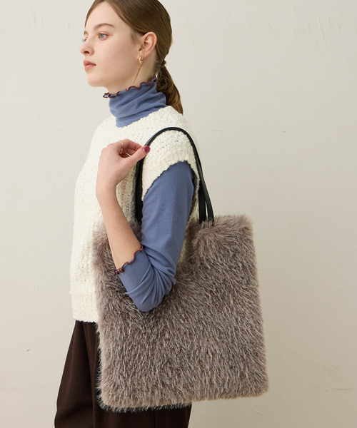 「LE SOUK HOLIDAY」 トートバッグ フリー グレー レディース_画像6