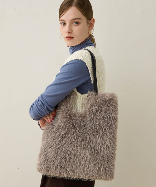 「LE SOUK HOLIDAY」 トートバッグ フリー グレー レディース_画像7