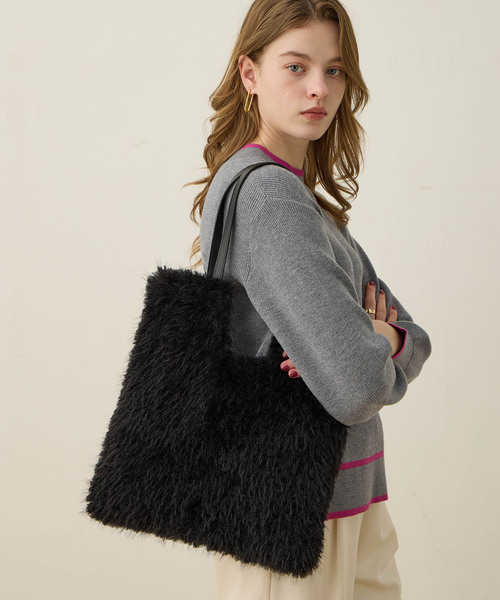 「LE SOUK HOLIDAY」 トートバッグ フリー グレー レディース_画像8