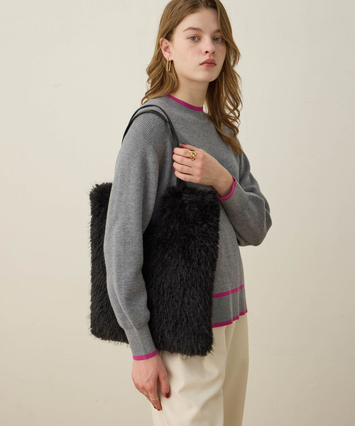 「LE SOUK HOLIDAY」 トートバッグ フリー グレー レディース_画像9