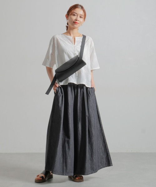 「studio CLIP」 デニムパンツ LARGE ブルー レディース_画像8