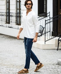 「1PIU1UGUALE3 RELAX 」 長袖Tシャツ X-LARGE ブラック メンズの画像5