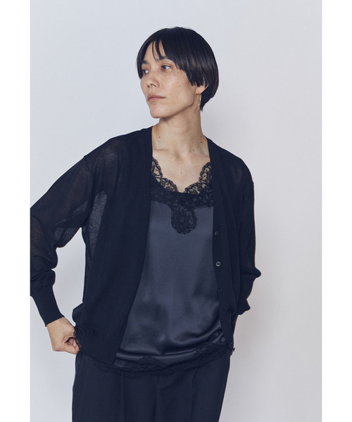 1er Arrondissement キャミソール レースサテンキャミソール