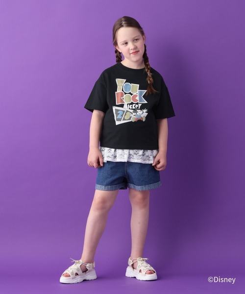 GLOBAL WORK（グローバルワーク） tシャツ DisneyヘビロッTEE半袖