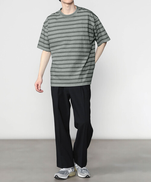 SEDAN ALL-PURPOSE tシャツ | ジャガードストライプ 半袖Tシャツ MEN