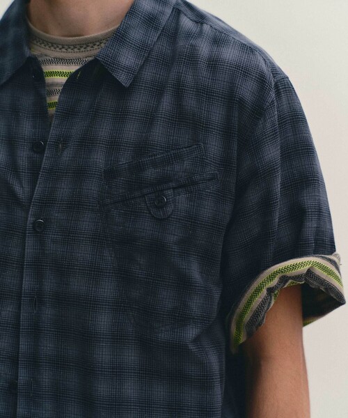 SEDAN ALL-PURPOSE tシャツ | ジャガードストライプ 半袖Tシャツ MEN