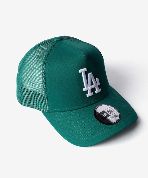 02 NEW ERAカスタムメッシュキャップ×茶芯コードバン×クロスコンチョ NEW ERA（ニューエラ） メッシュキャップ キャップ 帽子 NEW ERA