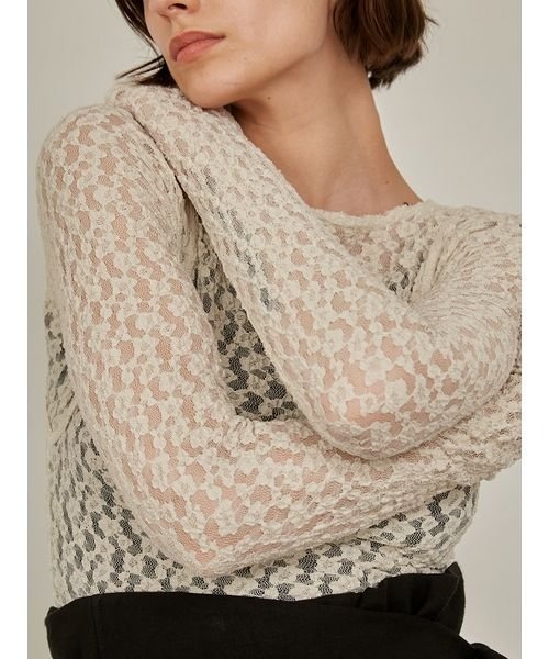 「styling/」 半袖カットソー FREE ベージュ レディース_画像5
