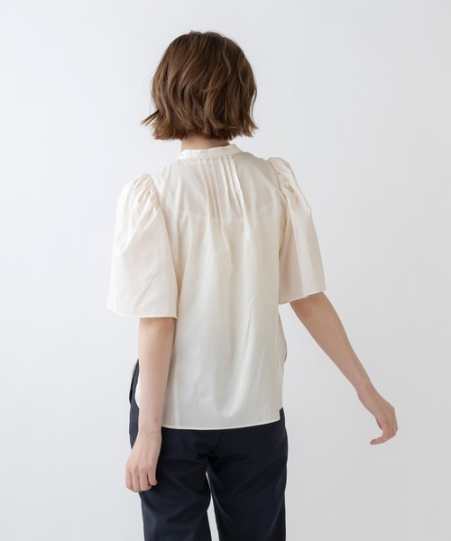 「Sono」 半袖ブラウス 1 ネイビー レディース_画像4